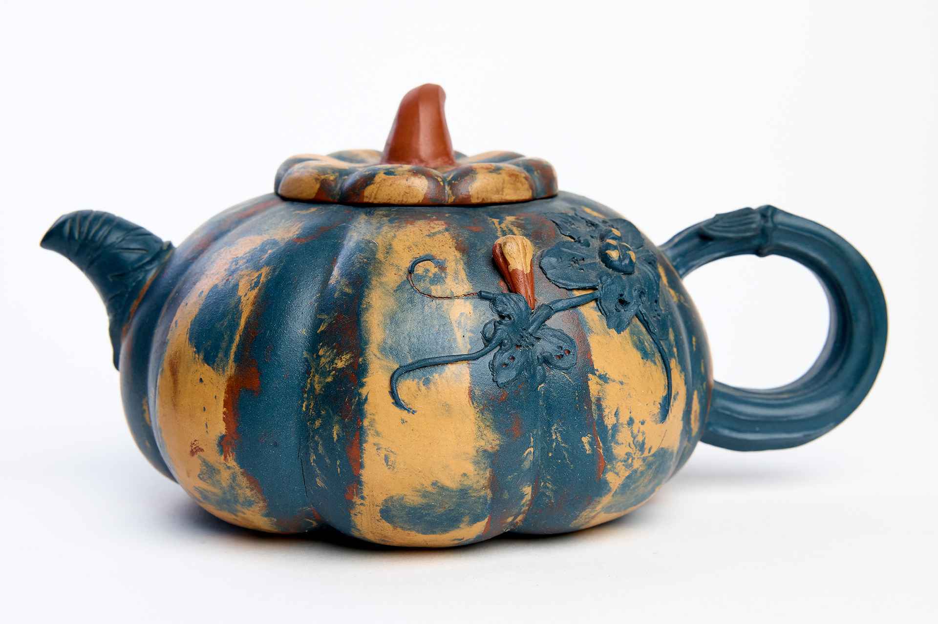 Чайник в виде тыквы с крышкой