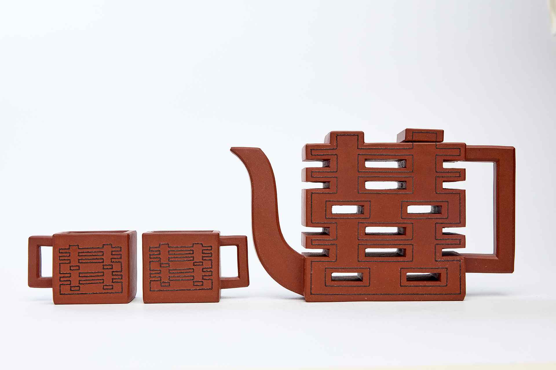 Чайный набор в форме традиционного орнамента